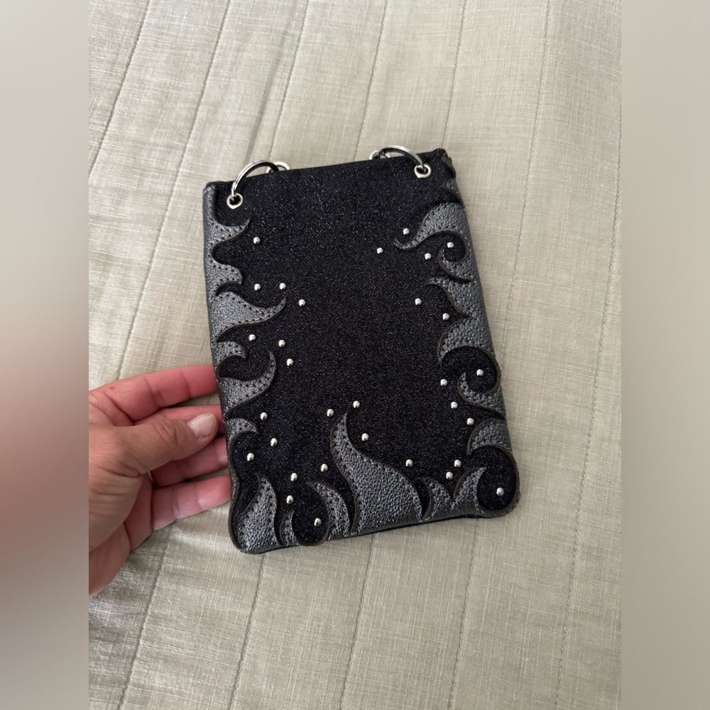 Mini Black/metallic silver Purse